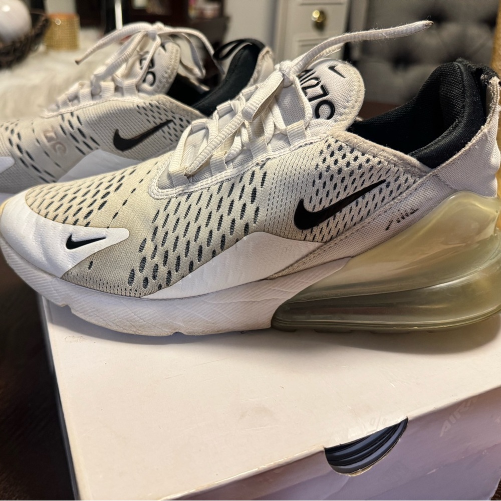 Nike Air Max 270 White Black Sneakers